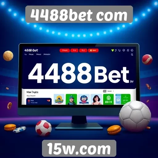 navegação e design do site 4488bet